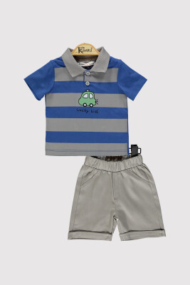 Erkek Bebek Takım 6-18M Kumru Bebe 1075-4397 İndigo