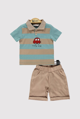 Erkek Bebek Takım 6-18M Kumru Bebe 1075-4397 Mint yeşili