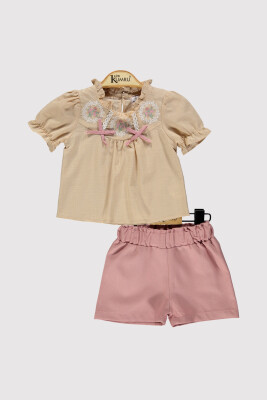 Kız Bebek Dik Yaka Fİyonklu Takım 6-18M Kumru Bebe 1075-4241 - Kumru Bebe (1)