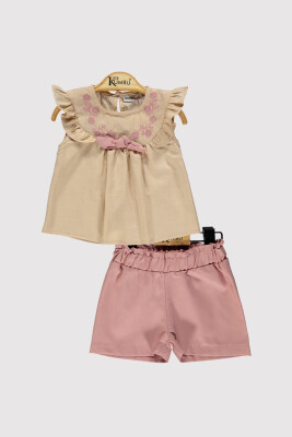 Kız Bebek Önü Nakışlı Takım 6-18M Kumru Bebe 1075-4261 - Kumru Bebe (1)