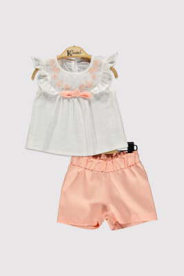 Kız Bebek Önü Nakışlı Takım 6-18M Kumru Bebe 1075-4261 - Kumru Bebe