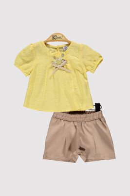 Kız Bebek Üst Nakışlı Takım 6-18M Kumru Bebe 1075-4258 Sarı