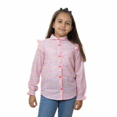 Kız Çocuk Bebe Yakalı Bluz 6-9Y Timo 1018-TK5DÜ012257543 - Timo