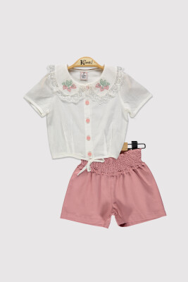 Kız Çocuk Dantel Yaka Takım 2-5Y Kumru Bebe 1075-4201 - 3
