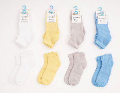 Toptan 24 Çift Bebe Patik Çorap (Kutu) Defne 1064-DFN2P-E015-23(18-24) - Defne