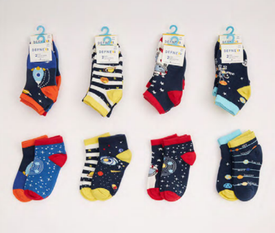 Toptan 24 Çift Bebe Patik Çorap (Kutu) Defne 1064-DFN2P-E018-23(18-24) - Defne
