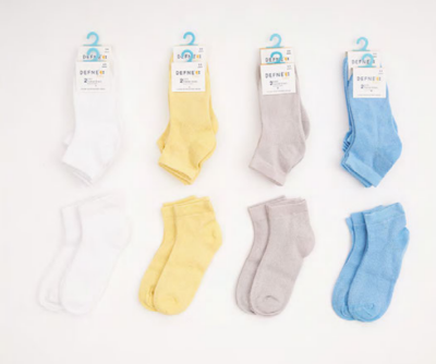 Toptan 24 Çift Erkek Bebe Patik Çorap (Kutu) Defne 1064-DFN2P-E015-23(6-12) - Defne