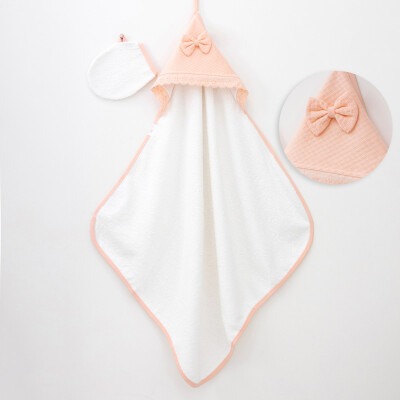 Toptan Bebek Havlu 80*90 Minizeyn 2014-1002 Somon