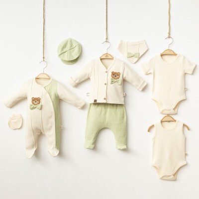 Toptan Erkek Bebek 8'li Yenidoğan Takımı 0-3M Minizeyn 2014-2004 - Minizeyn
