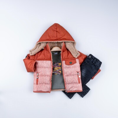 Toptan Erkek Çocuk 3'lü Mont Sweat ve Pantolon Takım 6-24M Bubbly 2035-2041 - Bubbly