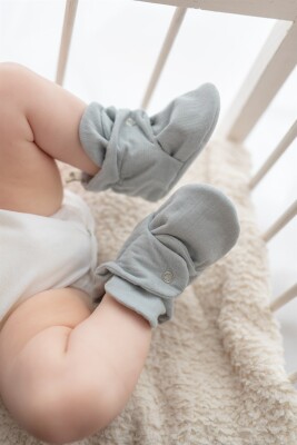 Toptan Unisex Bebek Patik 17-19 EU Firststep 2058-F-868 Açık Gri