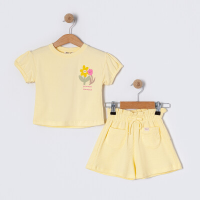Tuffy Girls Shorts Set 2-5Y Tuffy 1099-TFA-5701 Light Yellow