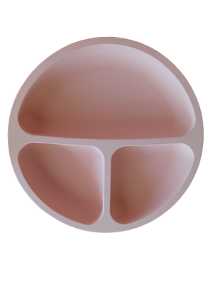 Unisex Baby Silicone Plate 6-36M Bebek Evi 1045-BEVİ 1260 Pink