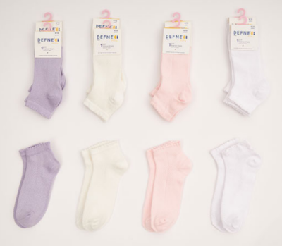 Wholesale 12-Piece Girls SocksDefne 1064-DFNÇ-1PK002-23(11-12) - Defne