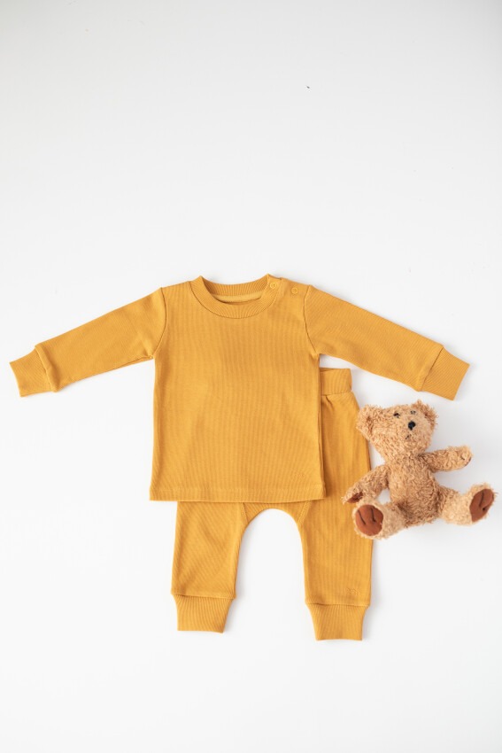 Wholesale 2-Piece Baby Boys Body Sets with Pants Gots Certificate 100% Organic 0-36M Zeyland 1070-23 - 2