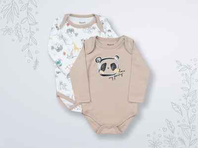 Wholesale 2-Piece Baby Boys Onesies 3-18M Miniworld 1003-16451 - Miniworld