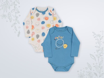 Wholesale 2-Piece Baby Boys Onesies Set 3-18M Miniworld 1003-18109 - Miniworld (1)