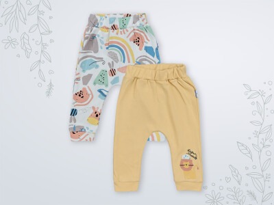 Wholesale 2-Piece Baby Boys Pants 3-18M Miniworld 1003-16444 Mustard