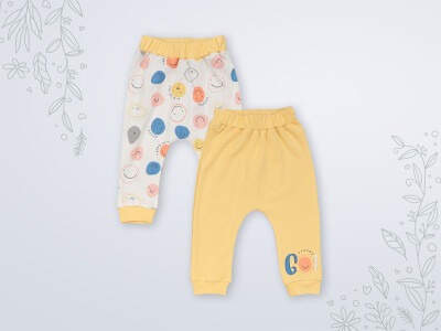 Wholesale 2-Piece Baby Boys Pants 3-18M Miniworld 1003-18111 Yellow