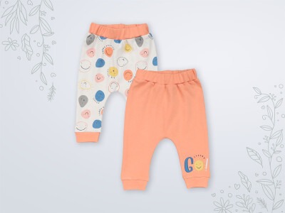 Wholesale 2-Piece Baby Boys Pants 3-18M Miniworld 1003-18111 Oranj 