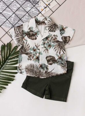 Wholesale 2-Piece Baby Boys Shirt and Shorts Set 6-24M Kidexs 1026-65103 - Kidexs