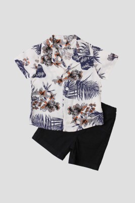 Wholesale 2-Piece Baby Boys Shirt and Shorts Set 6-24M Kidexs 1026-65103 - Kidexs (1)
