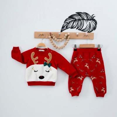 Wholesale 2-Piece Baby Girls Newyears Set with Sweat and Sweatpants 9-24M Eray Kids 1044-6237 - Eray Kids (1)