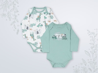 Wholesale 2-Piece Baby Girls Onesies Set 3-18M Miniworld 1003-18117 - Miniworld (1)