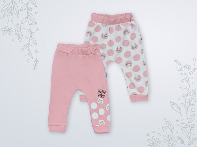 Wholesale 2-Piece Baby Girls Pants 3-18M Miniworld 1003-16468 Dusty Rose