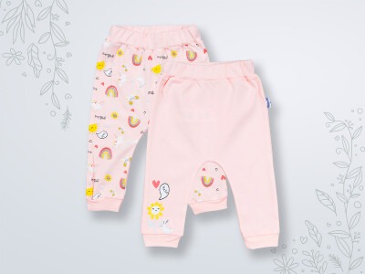 Wholesale 2-Piece Baby Girls Pants 3-18M Miniworld 1003-16471 Blanced Almond