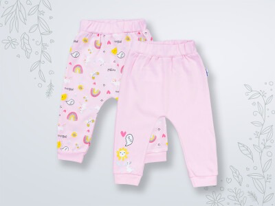 Wholesale 2-Piece Baby Girls Pants 3-18M Miniworld 1003-16471 - Miniworld (1)