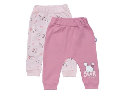 Wholesale 2-Piece Baby Girls Pants Set 3-18M Miniworld 1003-16324 Claret Red
