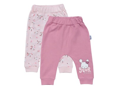 Wholesale 2-Piece Baby Girls Pants Set 3-18M Miniworld 1003-16324 Soft Plum