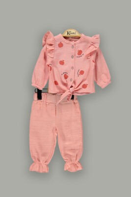 Wholesale 2-Piece Baby Girls Pants Sets with Shirt 6-18M Kumru Bebe 1075-3865 - Kumru Bebe
