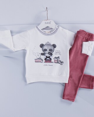 Wholesale 2-Piece Baby Girls Set with Sweat and Pants 9-24M Sani 1068-6911 - Sani