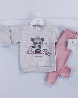 Wholesale 2-Piece Baby Girls Set with Sweat and Pants 9-24M Sani 1068-6911 - Sani (1)