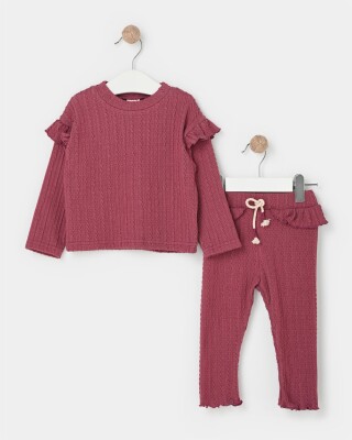 Wholesale 2-Piece Baby Girls Sweater Set with Leggings 9-24M Bupper Kids 1053-23142 - 2