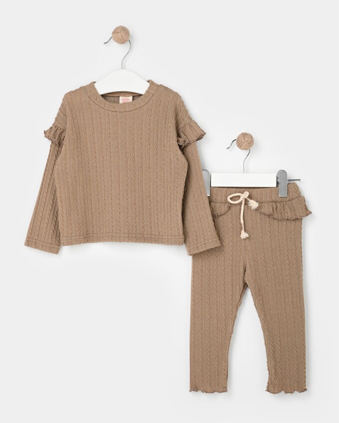 Wholesale 2-Piece Baby Girls Sweater Set with Leggings 9-24M Bupper Kids 1053-23142 - 6