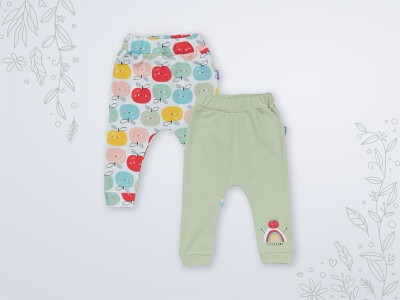 Wholesale 2-Piece Baby Pants 3-18M Miniworld 1003-16441 Green