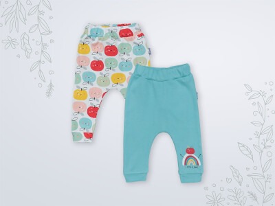 Wholesale 2-Piece Baby Pants 3-18M Miniworld 1003-16441 Dark Mint