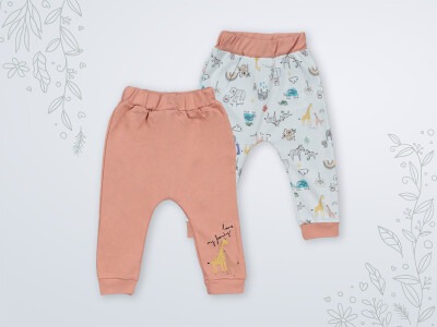 Wholesale 2-Piece Baby Pants Set 3-18M Miniworld 1003-16453 Copper