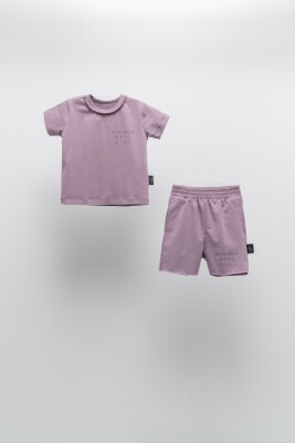 Wholesale 2-Piece Baby T-shirt and Shorts Set 6-24M Moi Noi 1058-MN51231 Purple