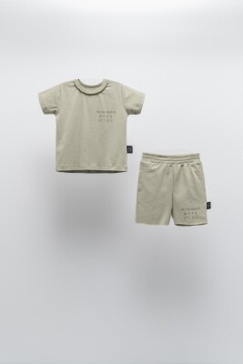 Wholesale 2-Piece Baby T-shirt and Shorts Set 6-24M Moi Noi 1058-MN51231 Khaki