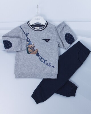 Wholesale 2-Piece Boys Set with Sweat and Sweatpants 1-4Y Sani 1068-4585-1 - Sani (1)