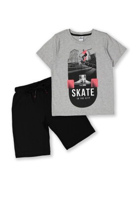 Wholesale 2-Piece Boys T-shirt Set with Shorts 8-14Y Elnino 1025-22155 - Elnino (1)