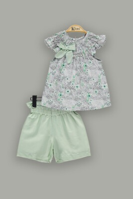 Wholesale 2-Piece Girl Shorts Set With Blouse 2-5Y Kumru Bebe 1075-3679 - Kumru Bebe (1)