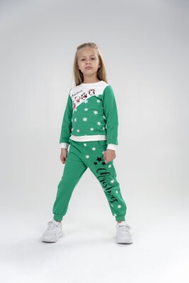 Wholesale 2-Piece Girls Newyears Set with Sweat and Sweatpants 2-5Y Eray Kids 1044-6240 - Eray Kids (1)