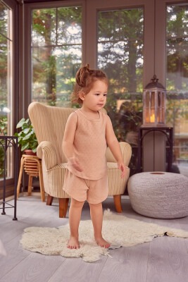 Wholesale 2-Piece Girls Pajamas Set 3-12Y Zeyland 1070-ZY23-32240 Salmon Color 