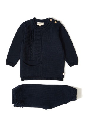 Wholesale 2-Piece Organic Cotton Knitwear Sweater Set 3-12M Patique 1061-21062 - Patique