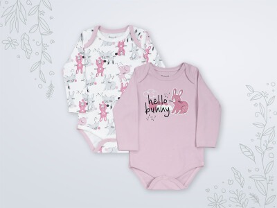 Wholesale 2-Piece Unisex Baby Onesies Set 3-18M Miniworld 1003-18101 - Miniworld